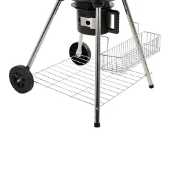 Barbecues En Accessoires-Beliani MARAPI - Houtskoolgrill - Zwart - Staal