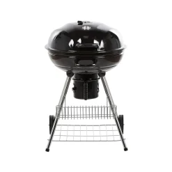 Barbecues En Accessoires-Beliani MARAPI - Houtskoolgrill - Zwart - Staal