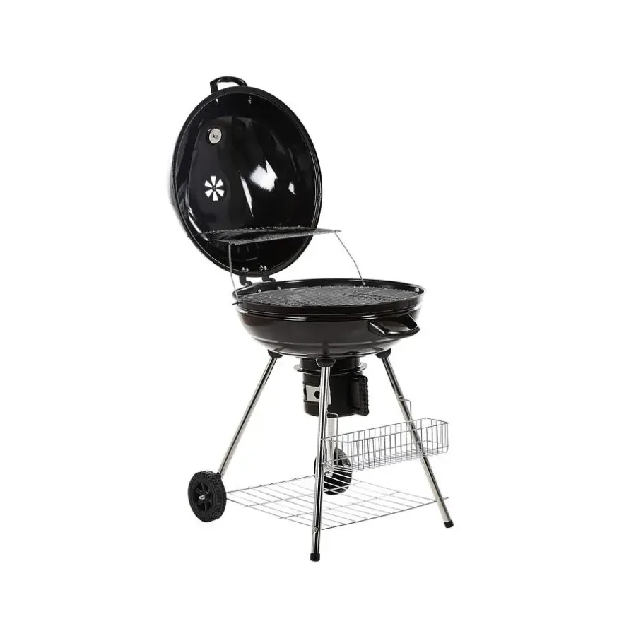 Barbecues En Accessoires-Beliani MARAPI - Houtskoolgrill - Zwart - Staal