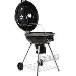 Barbecues En Accessoires-Beliani MARAPI - Houtskoolgrill - Zwart - Staal