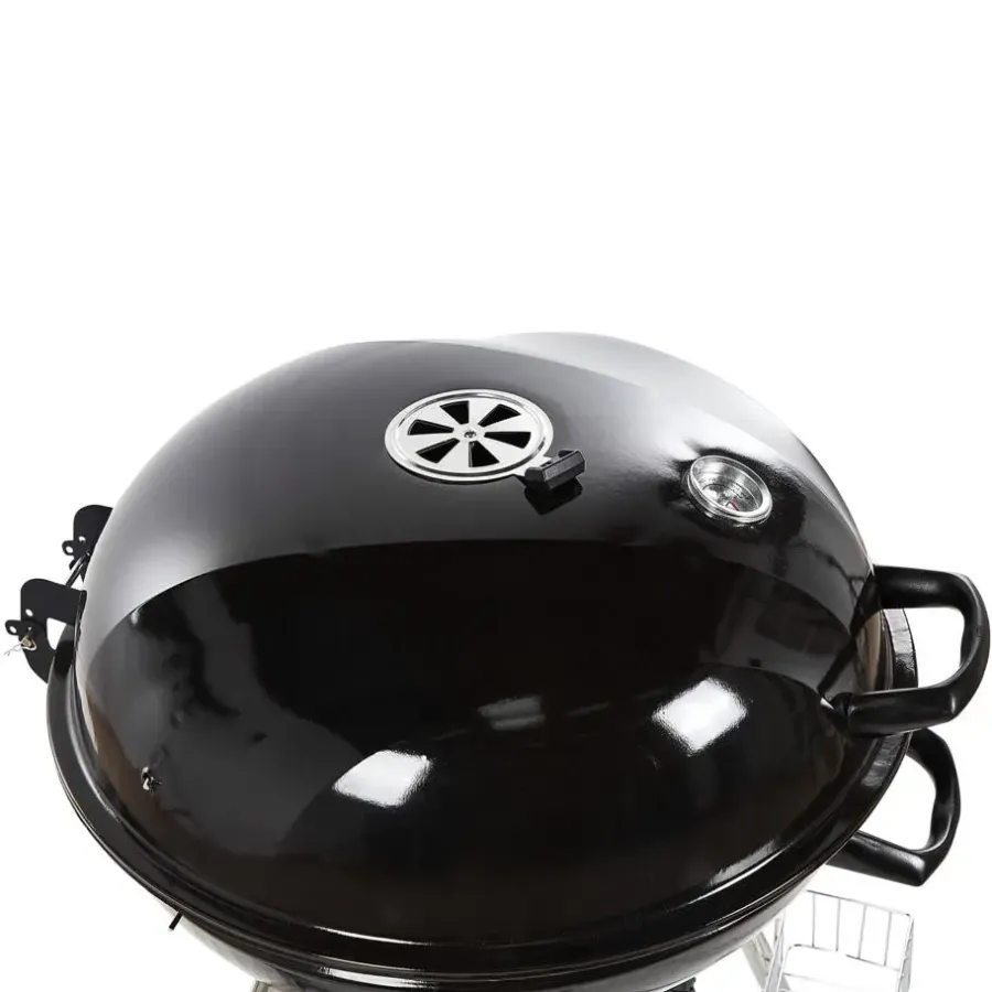 Barbecues En Accessoires-Beliani MARAPI - Houtskoolgrill - Zwart - Staal
