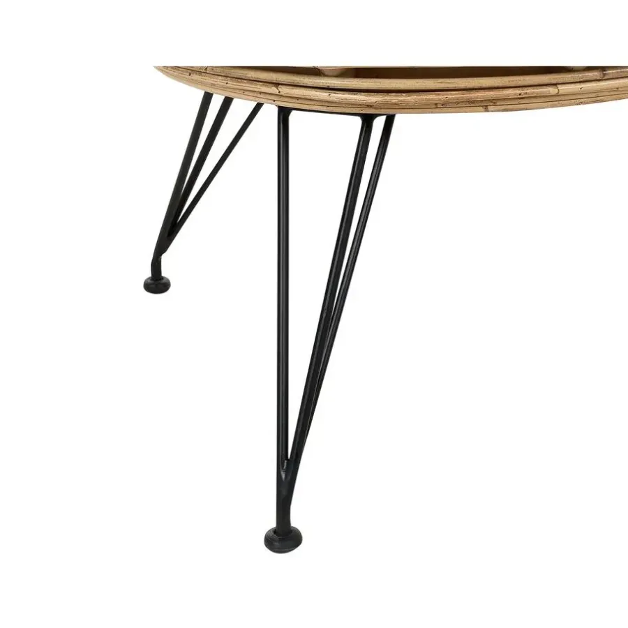 Beliani MARATEA - Tuinbank - Lichtbeige - Rotan