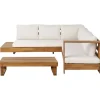 Loungesets-Leen Bakker MARETTIMO - Loungeset - Gebroken wit - Linkszijdig - Acaciahout