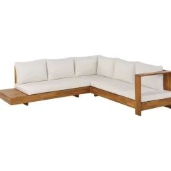 Loungesets-Leen Bakker MARETTIMO - Loungeset - Gebroken wit - Linkszijdig - Acaciahout
