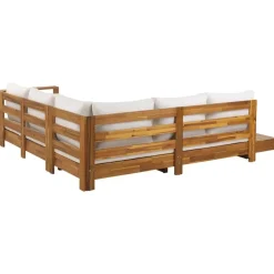 Loungesets-Leen Bakker MARETTIMO - Loungeset - Gebroken wit - Linkszijdig - Acaciahout