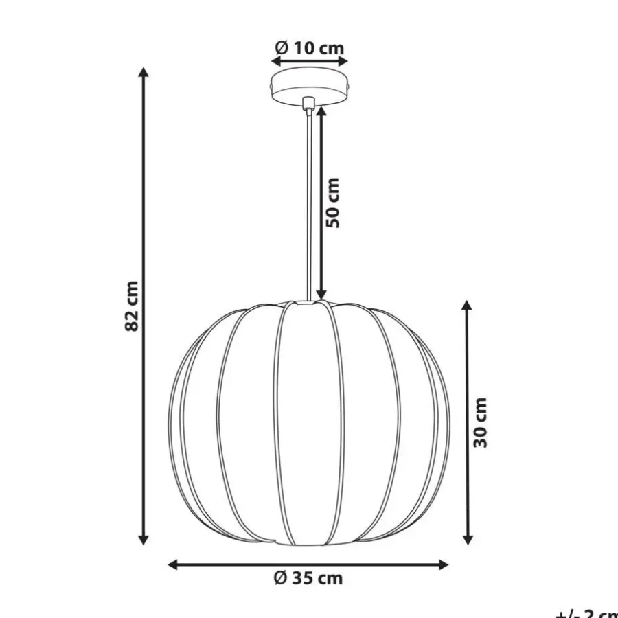 Leen Bakker MARIETA - Hanglamp - Wit - Nylon