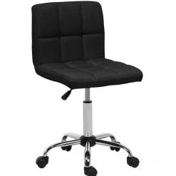 Bureaustoelen|Bureaustoelen-Beliani MARION - Bureaustoel - Zwart - Polyester