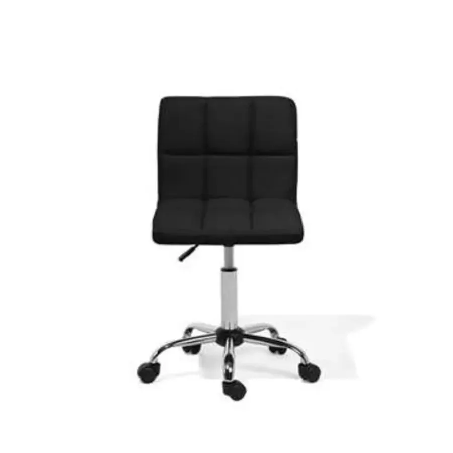 Bureaustoelen|Bureaustoelen-Beliani MARION - Bureaustoel - Zwart - Polyester