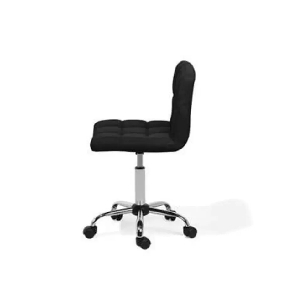 Bureaustoelen|Bureaustoelen-Beliani MARION - Bureaustoel - Zwart - Polyester