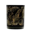Kandelaars En Windlichten-Mars & More Waxinelichthouder - zwart - glas - papegaai - 10 cm
