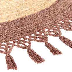 Leen Bakker MARTS - Vloerkleed - Beige/Bruin - 140 cm - Jute