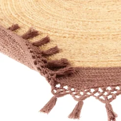 Leen Bakker MARTS - Vloerkleed - Beige/Bruin - 140 cm - Jute