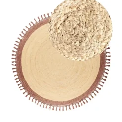 Leen Bakker MARTS - Vloerkleed - Beige/Bruin - 200 cm - Jute