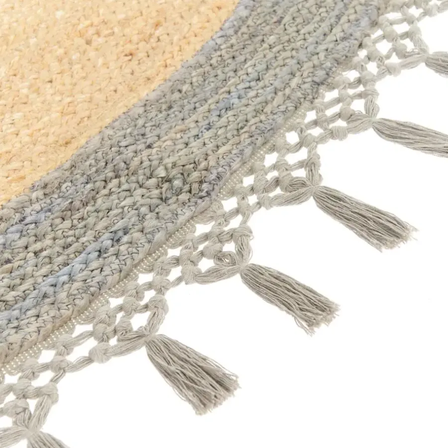 Leen Bakker MARTS - Vloerkleed - Beige/Grijs - 200 cm - Jute