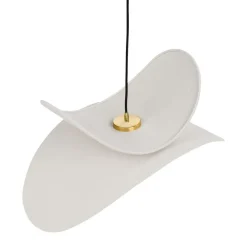 Hanglampen-Leen Bakker MASCOTA - Hanglamp - Lichtgrijs - Linnen