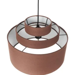 Leen Bakker MASPARRO - Hanglamp - Bruin - Linnen