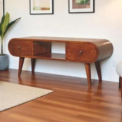 Tv Meubels-Artisan Furniture Massief Houten Kastanje London TV meubel, Woonkamer
