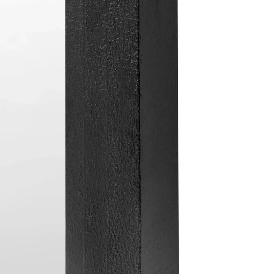 Spiegels-Beliani MASSILLY - Wandspiegel - Zwart - 43 x 69 cm - Metaal