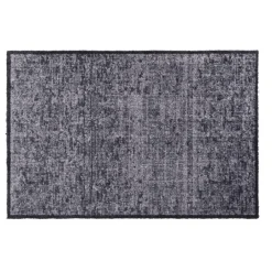 Leen Bakker Mat Soft & Deco Velvet - antraciet - 67x100 cm