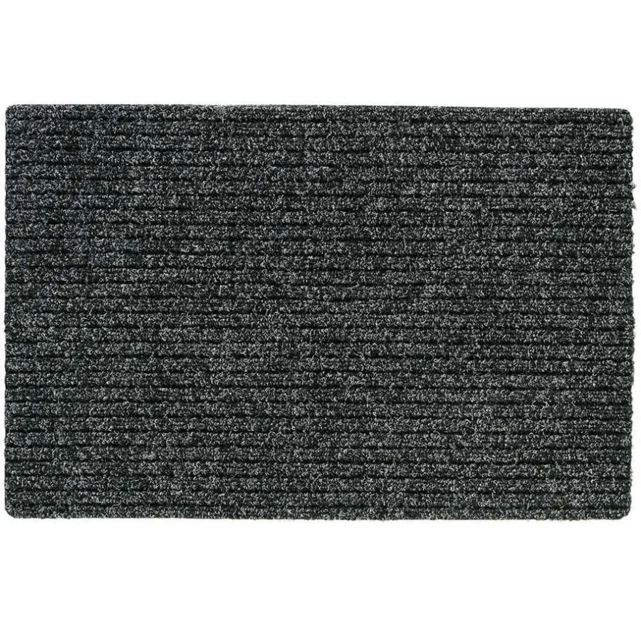 Leen Bakker Mat Troika - antraciet - 50x80 cm
