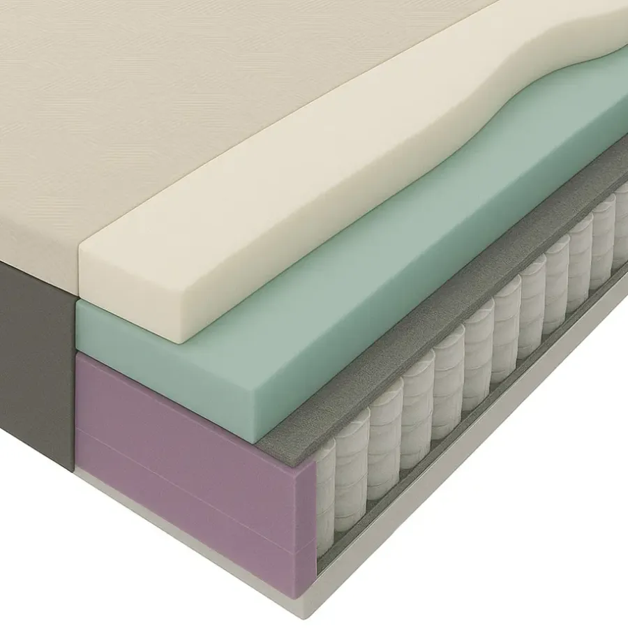 Matrassen-Leen Bakker Matras Mats pocketvering - 80x200x25 cm