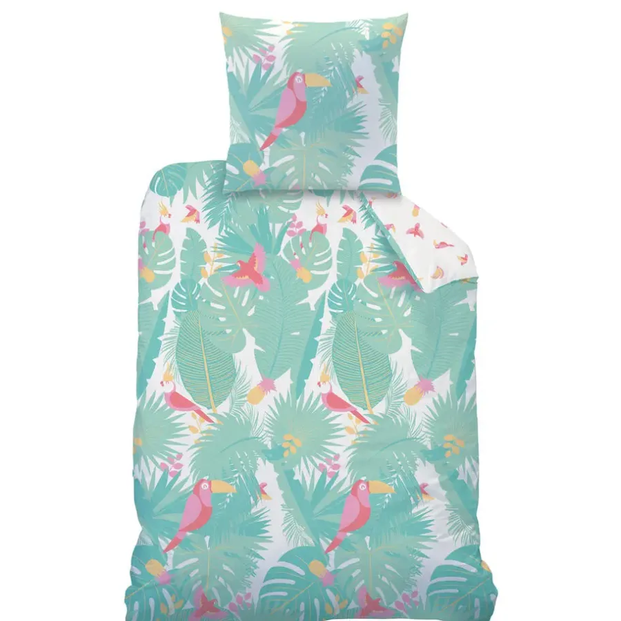 Merkloos Matt & Rose Dekbedovertrek Jungle - Eenpersoons - 140 x 200 cm - Katoen