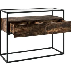 Beliani MAUK - Consoletafel - Zwart - MDF