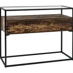 Beliani MAUK - Consoletafel - Zwart - MDF