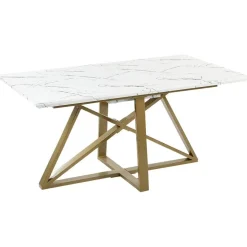 Rechthoekige Eettafels-Beliani MAXIMUS - Eettafel - Wit - MDF