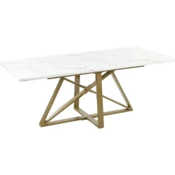 Rechthoekige Eettafels-Beliani MAXIMUS - Eettafel - Wit - MDF