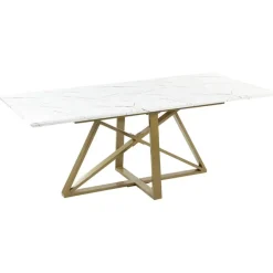 Rechthoekige Eettafels-Beliani MAXIMUS - Eettafel - Wit - MDF