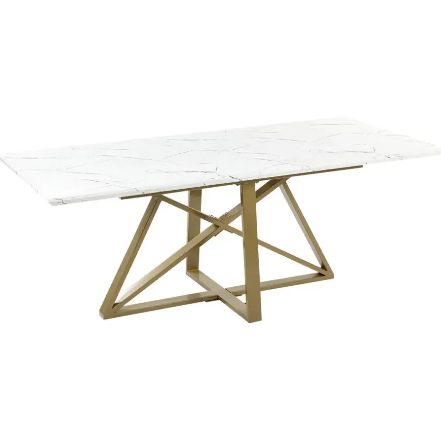 Rechthoekige Eettafels-Beliani MAXIMUS - Eettafel - Wit - MDF