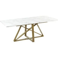 Rechthoekige Eettafels-Beliani MAXIMUS - Eettafel - Wit - MDF