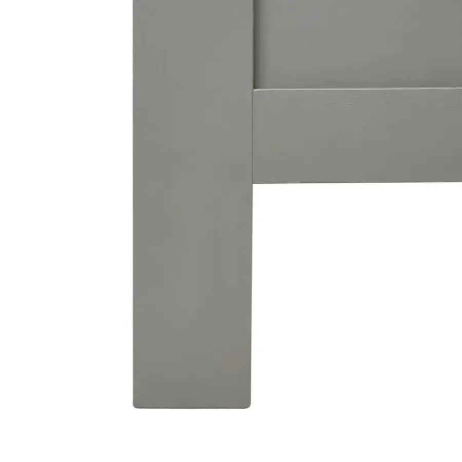 Twijfelaars-Beliani MAYENNE - Tweepersoonsbed - Grijs - 140 x 200 cm - Dennenhout
