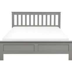 Twijfelaars-Beliani MAYENNE - Tweepersoonsbed - Grijs - 140 x 200 cm - Dennenhout