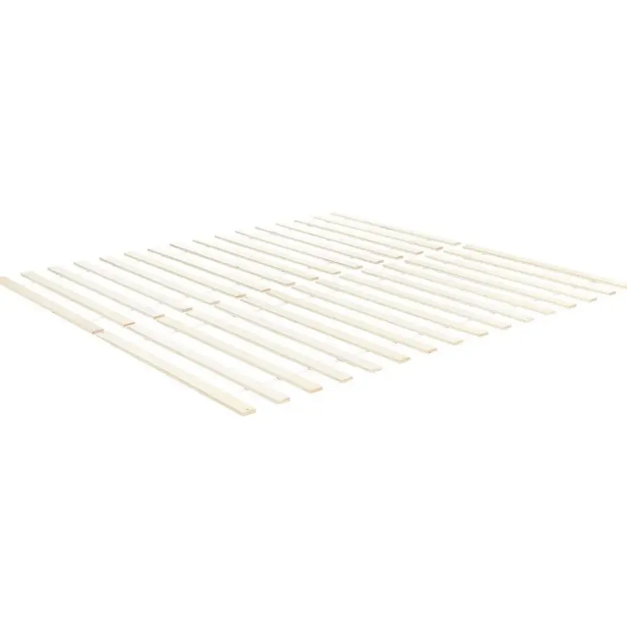 Twijfelaars-Beliani MAYENNE - Tweepersoonsbed - Grijs - 140 x 200 cm - Dennenhout
