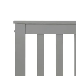 Twijfelaars-Beliani MAYENNE - Tweepersoonsbed - Grijs - 140 x 200 cm - Dennenhout