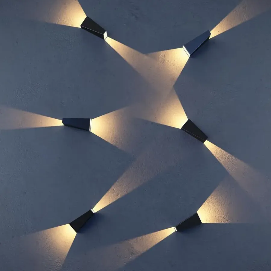 Buitenverlichting|Wandlampen-Maytoni Outdoor - Architecturale verlichting Times Square - Zwart