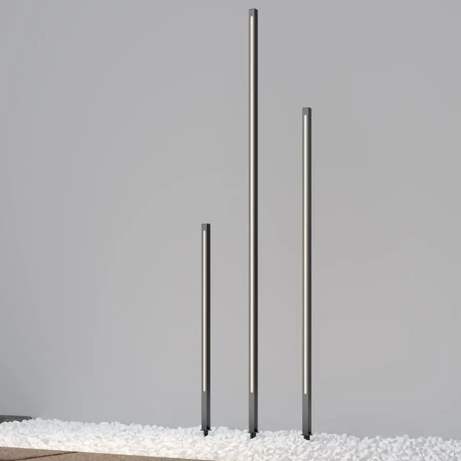 Staande Lampen-Maytoni Outdoor - Landschapsverlichting Pole - Grafiet