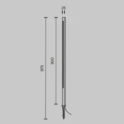Staande Lampen-Maytoni Outdoor - Landschapsverlichting Pole - Grafiet