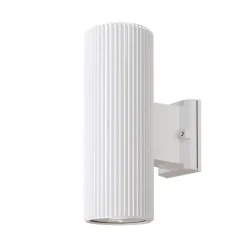 Wandlampen-Maytoni Outdoor - Wandlamp Rando - Wit - Ø9,5