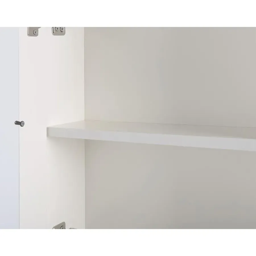 Beliani MAZARREDO - Badkamermeubel LED - Zwart - Multiplex