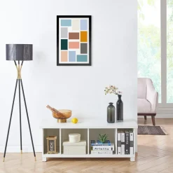 Merkloos MDF Fotokader - voor 12 Foto's van 10x15cm - Fotolijst 40x60cm - Zwart
