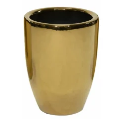 Bloempotten Voor Binnen-Mega Collections Bloempot Emperor - rond - goud - D26 x H35 cm