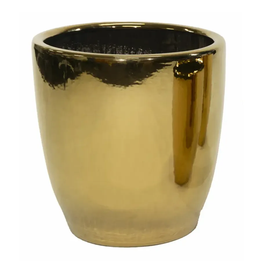 Bloempotten|Bloempotten Voor Binnen-Mega Collections Bloempot Emperor - rond - goud - D39 x H42 cm