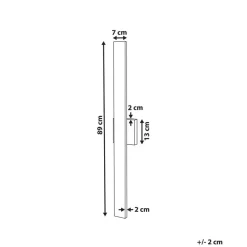 Wandlampen-Beliani MELGAM - Wandlamp - Zwart - Ijzer