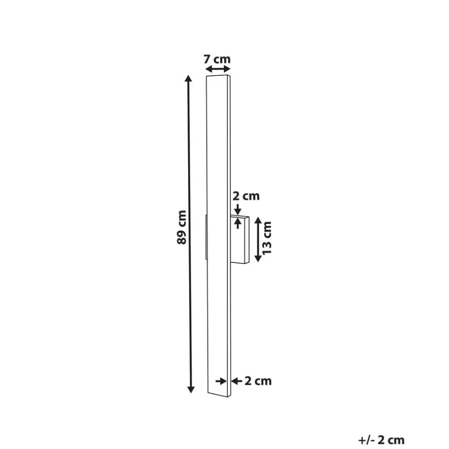 Wandlampen-Beliani MELGAM - Wandlamp - Zwart - Ijzer