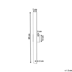Wandlampen-Beliani MELGAM - Wandlamp - Zwart - Ijzer