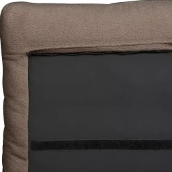 Twijfelaars-Beliani MELLE - Tweepersoonsbed - Bruin - 140 x 200 cm - Bouclé