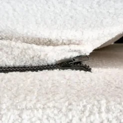 Beliani MELLE - Tweepersoonsbed - Gebroken wit - 140 x 200 cm - Bouclé